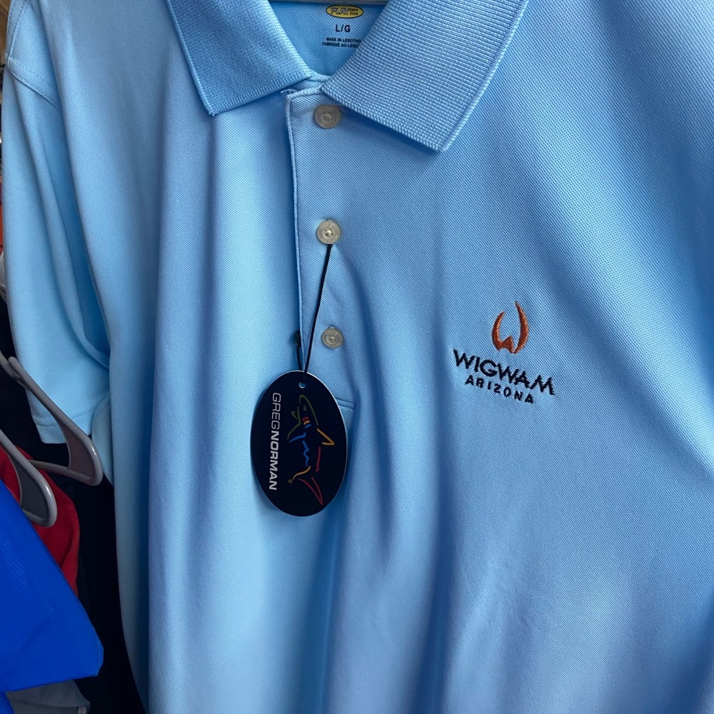 Wigwam Arizona Light Blue Polo Shirt